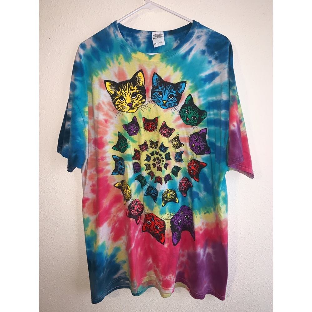 Grateful Dead Tie Dye Cat T-Shirt